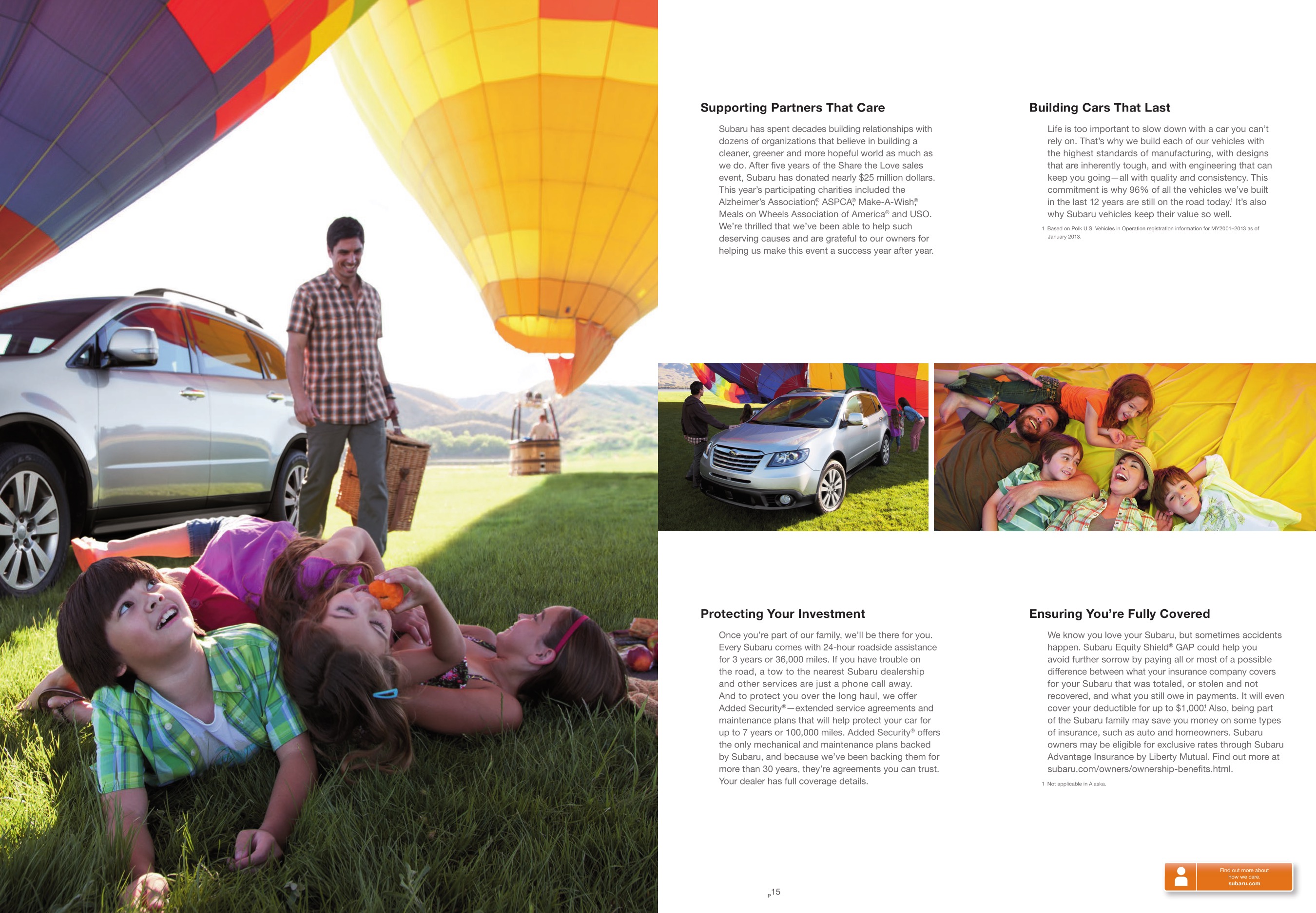 2014 Subaru Tribeca Brochure Page 14